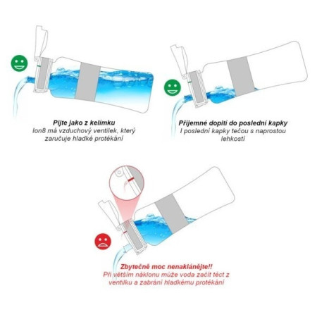 Детска бутилка Ion8 Leak Proof Blue Flamingos 400ml