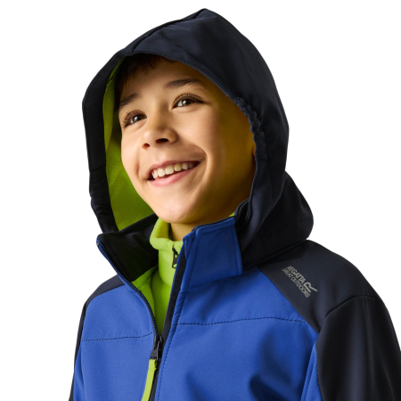 Детско софтшел яке Regatta Haydenbury Navy/Olympian Blue