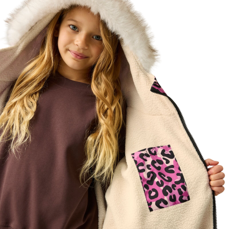 Детски дъждобран Regatta Junior Waterproof Changing Robe Pro Pink
