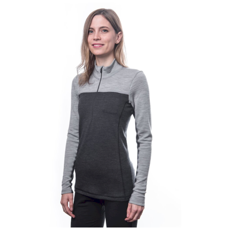 Дамска функционална блуза Sensor Merino Bold dl. rukáv zip