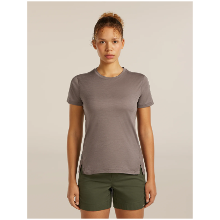 Дамска функционална блуза Icebreaker 150 MerinoFine™ Ace SS Tee светлокафяв PORCINI