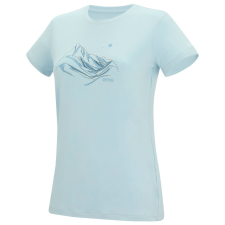 Дамска тениска Regatta Womens Fingal Stretch светло син Skyway