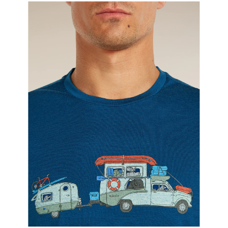 Функционална мъжка тениска Icebreaker Men Merino 150 Tech Lite SS Tee Transportage