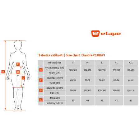 Дамски къси панталони за колоездене Etape Claudia