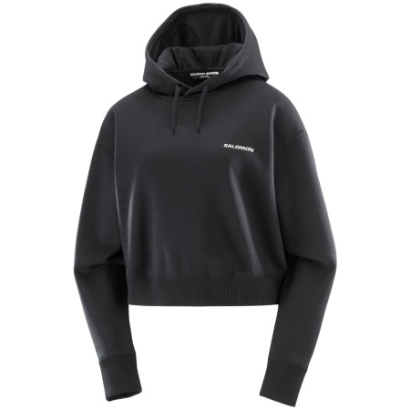 Дамски суитшърт Salomon Short Hoodie черен Deep Black