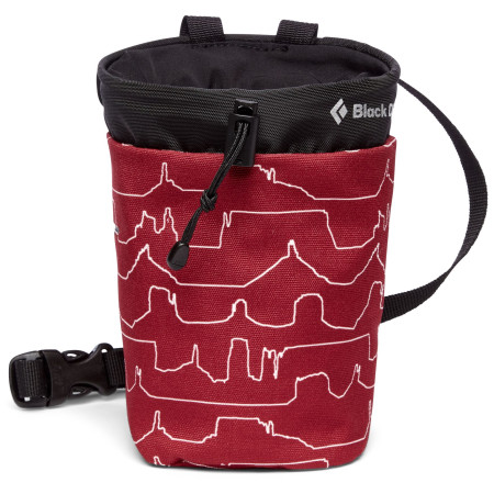 Плик за магнезий Black Diamond Gym Chalk Bag S/M червен DesertPrint
