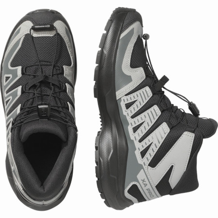 Детски обувки Salomon Xa Pro Mid Wp J Black-Sedona Sage-Wrought Iron