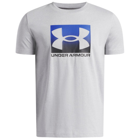 Детска функционална тениска Under Armour UA B Boxed Sports Update SS Mod Gray Light Heather светло сив Mod Gray Light Heather / / Black