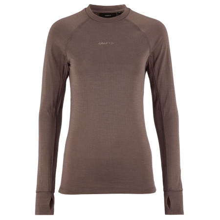 Дамска функционална блуза Craft Wool Comfort Rn LS W кафяв Brown