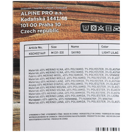Детски чорапи Alpine Pro Skyro Pink
