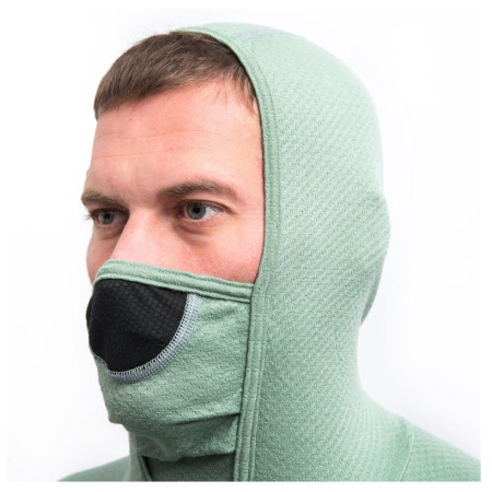 Функционална мъжка тениска Sensor Merino DF с дълъг ръкав и качулка