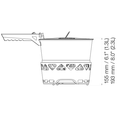 Комплект за готвене Primus PrimeTech Stove Set II 1.3L
