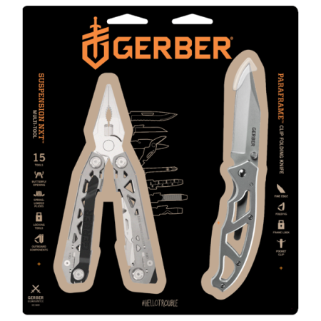 Подаръчен комплект мултифункционални ножове Gerber Suspension-NXT+ Paraframe I