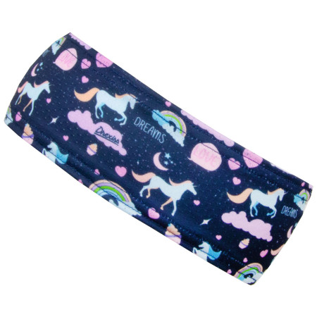 Дамска лента за глава Drexiss Ultralight Moon Unicorns син