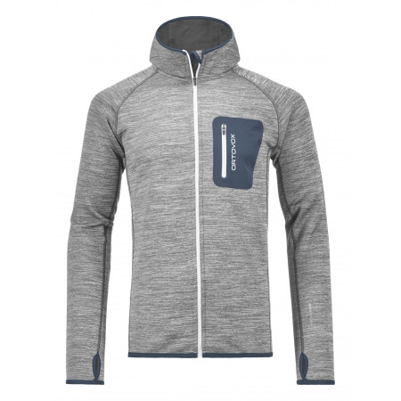 Мъжки суитшърт Ortovox Fleece Melange Hoody светло сив GrayBlend