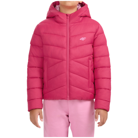 Детско яке 4F Down Jacket F0917 Hot Pink розов Hot Pink