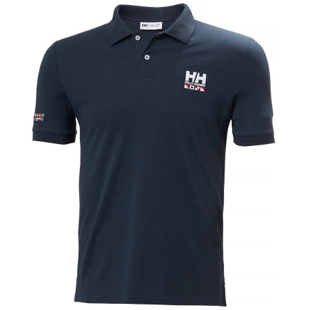 Мъжка тениска Helly Hansen Messina Graphic Fitted Polo син 599 NAVY