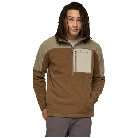 Функционален мъжки суитшърт Cotopaxi M'S Abrazo Fleece Half-Zip Jacket кафяво-сиво Stone and Dune