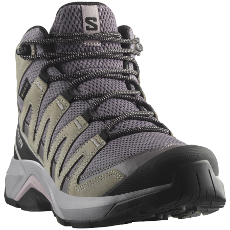 Дамски туристически обувки Salomon X-Adventure Recon Mid Gore-Tex сив Excalibur / Gull / Nirvana