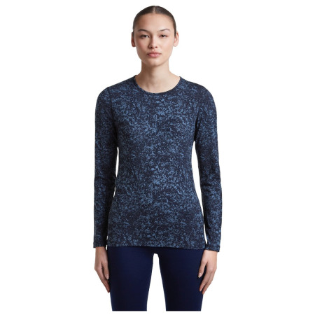 Дамска функционална блуза Icebreaker Women M 200 Oasis LS Crewe Moss BloomAOP