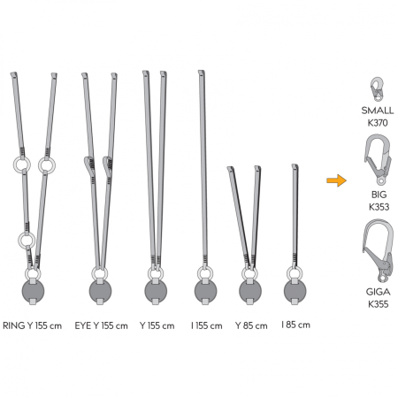 Осигурителен ремък Singing Rock Reactor 140 "I" 85 cm