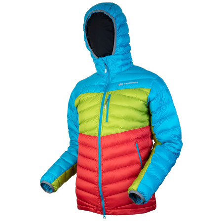 Мъжко пухено яке Sir Joseph Apris Hooded Man II тюркоазен TurquoiseRedGreen
