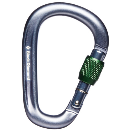 Карабинер Black Diamond Pearlock Screwgate сив gray