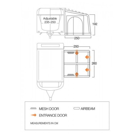 Форселт Vango Balletto Air 260 Elements Shield