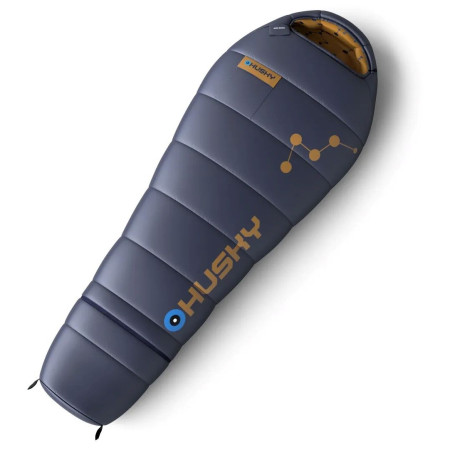 Детски спален чувал Husky Kids Magic син/зелен Blue/Mustard