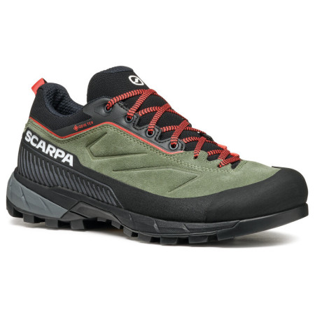 Дамски туристически обувки Scarpa Rapid Xt Gtx Wmn зелен/червен Birch-Coral