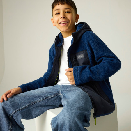 Детски суитшърт Regatta Munro Hybrid Jacket AviBlueNavy