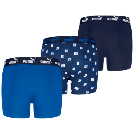 Детски боксерки Puma Elements Printed Boxers 3P