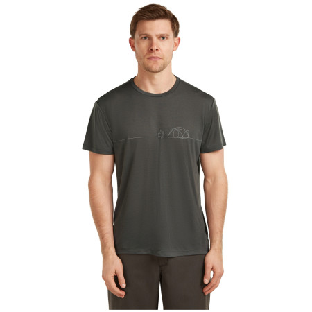 Функционална мъжка тениска Icebreaker Merino Blend Core SS Tee Single Line Camp
