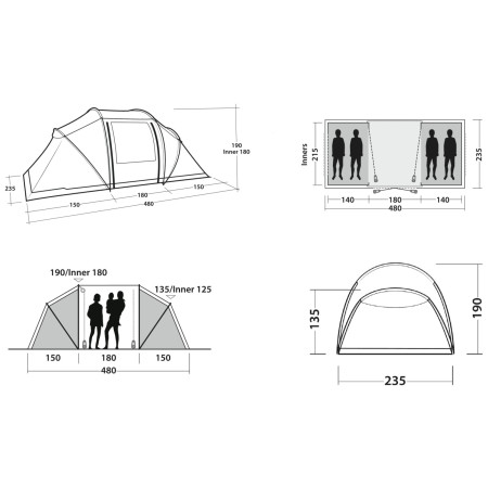 Семейна палатка Outwell Casagrande 4