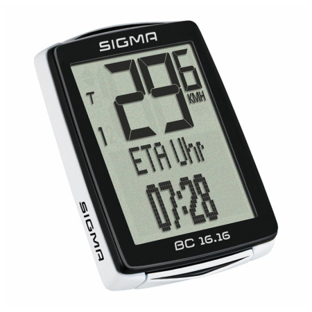 Велосипеден компютър Sigma BC 16.16 с кабел черен