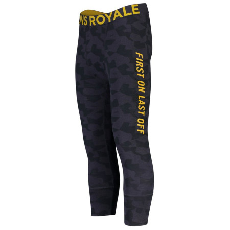 Мъжки панталони Mons Royale Shaun-off 3/4 Legging сив/жълт IronCamo