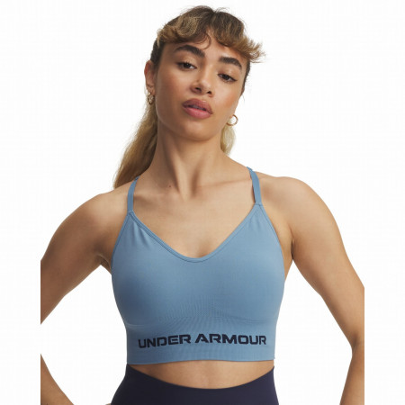 Спортен сутиен Under Armour Vanish Seamless Low Bra син/сив Blue