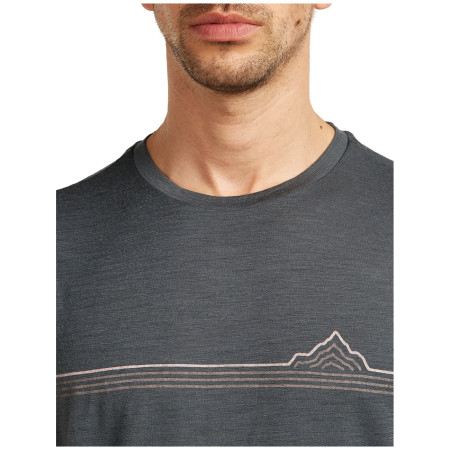 Мъжка тениска Icebreaker Men Merino 150 Tech Lite SS Tee Range Stripes