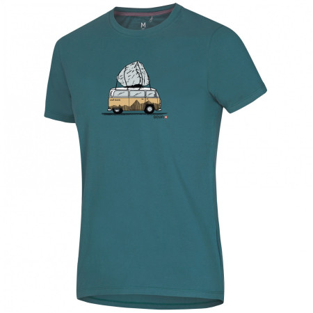Мъжка тениска Ocún Classic T Men Bus-Stone тюркоазен Blue Hydro