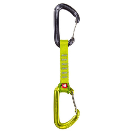 Комплект примка с карабинери Ocún HAWK QD WIRE ECO-PES 16 mm 10 cm 6-pack светло зелен