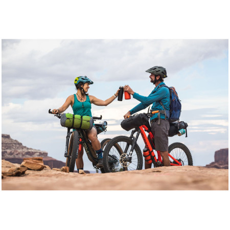 Бутилка от неръждаема стомана Klean Kanteen Wide w/Wide Loop Cap - brushed stainless 800 ml