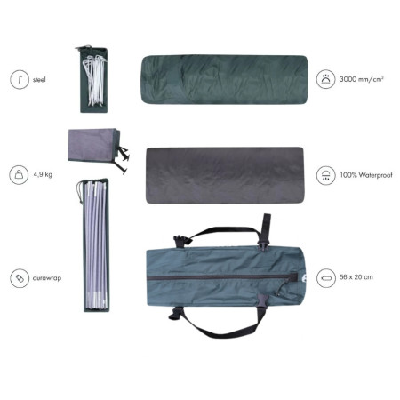 Палатка за 4 души Zulu Dome 4 Plus Black