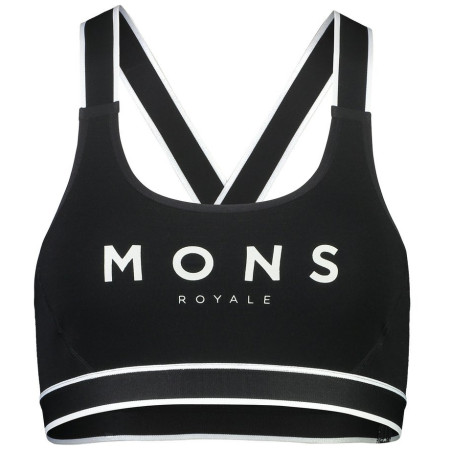 Спортен сутиен Mons Royale Stella X-Back Bra черен Black
