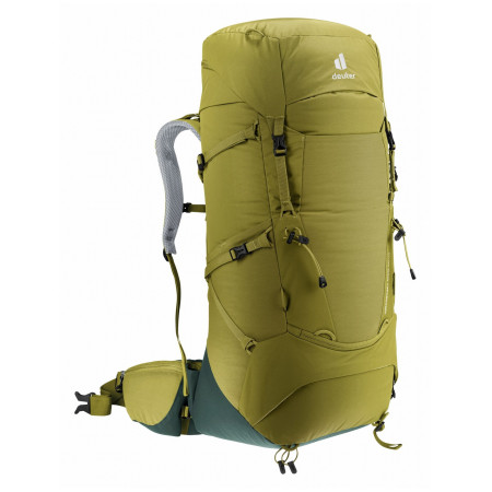 Туристическа раница Deuter Aircontact Core 50+10 жълт/зелен