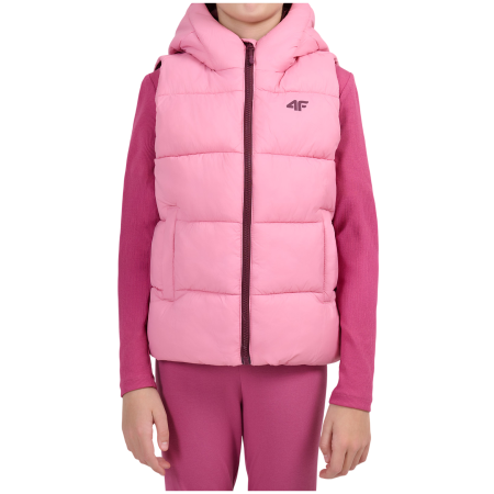 Детска жилетка 4F Vest Jacket F370 Light Pink розов Light Pink