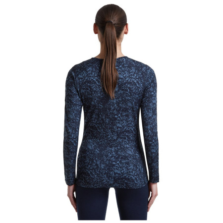 Дамска функционална блуза Icebreaker Women M 200 Oasis LS Crewe Moss BloomAOP