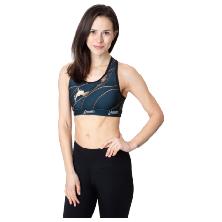 Спортен сутиен Drexiss Luxury черен/златен