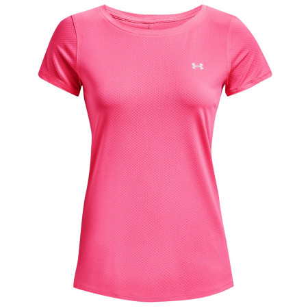 Дамска функционална блуза Under Armour HG Armour SS розов/бордо Pink Punk/Metallic Silver