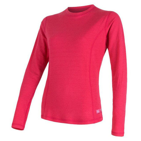 Дамска тениска Sensor DF Merino wool dl.r. magenta