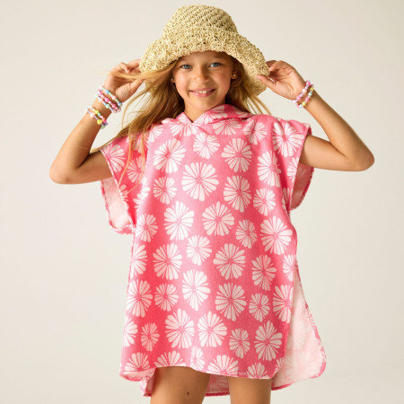 Детско пончо Regatta Kids Towel Robe PinkHazPetal